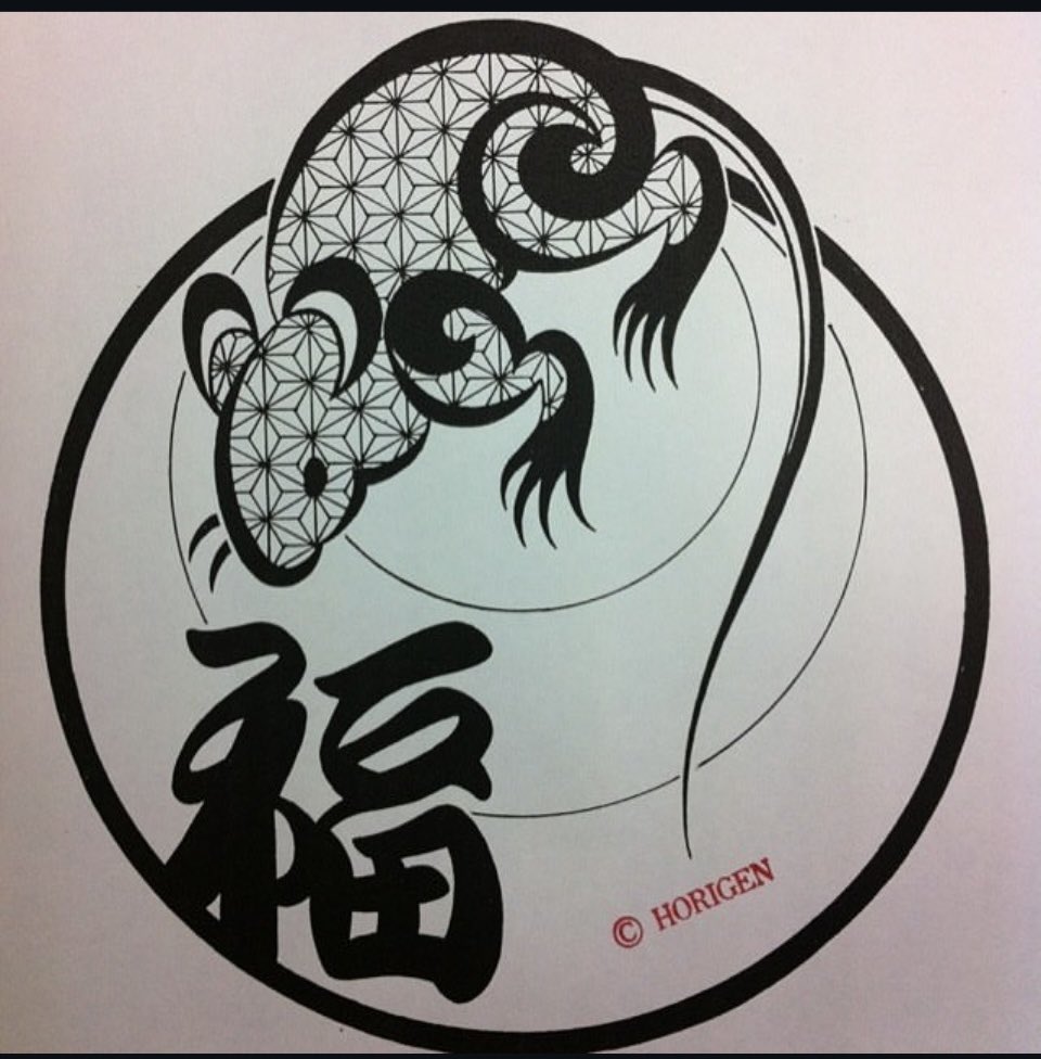 hgtattoo72's tweet photo. 福鼠。　#AI  ##tribaltattoo #JapaneseTattoo  #tattoo #刺青　#ネズミ https://t.co/rvydEwA4go