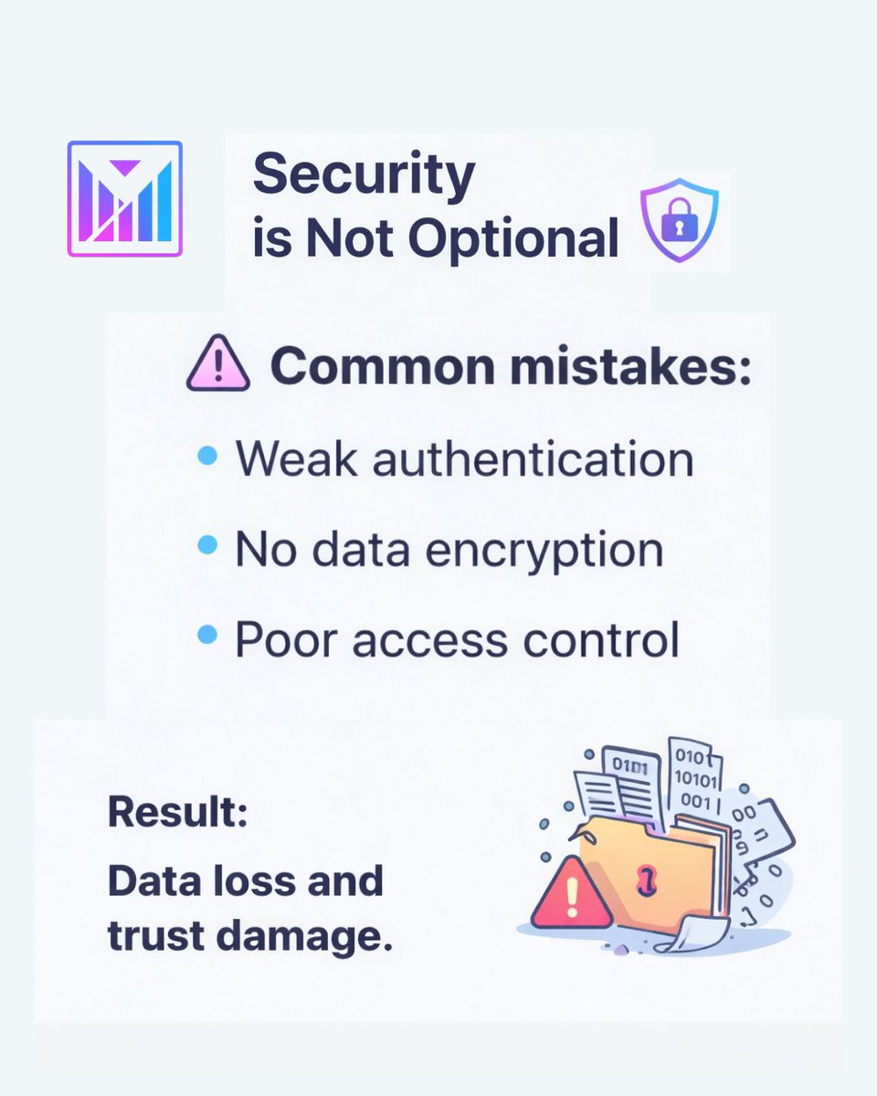 ruchi_shar07's tweet photo. One small security mistake can cause big damage. ⚡
No encryption, weak access, and your data is at risk. 
Secure your systems with Shakuniya Solutions
#Software #SystemSoftware #ApplicationSoftware #CustomSoftware #Technology #SoftwareDevelopment #DigitalTechnology #ITSolutions https://t.co/fi2cSJ05UF