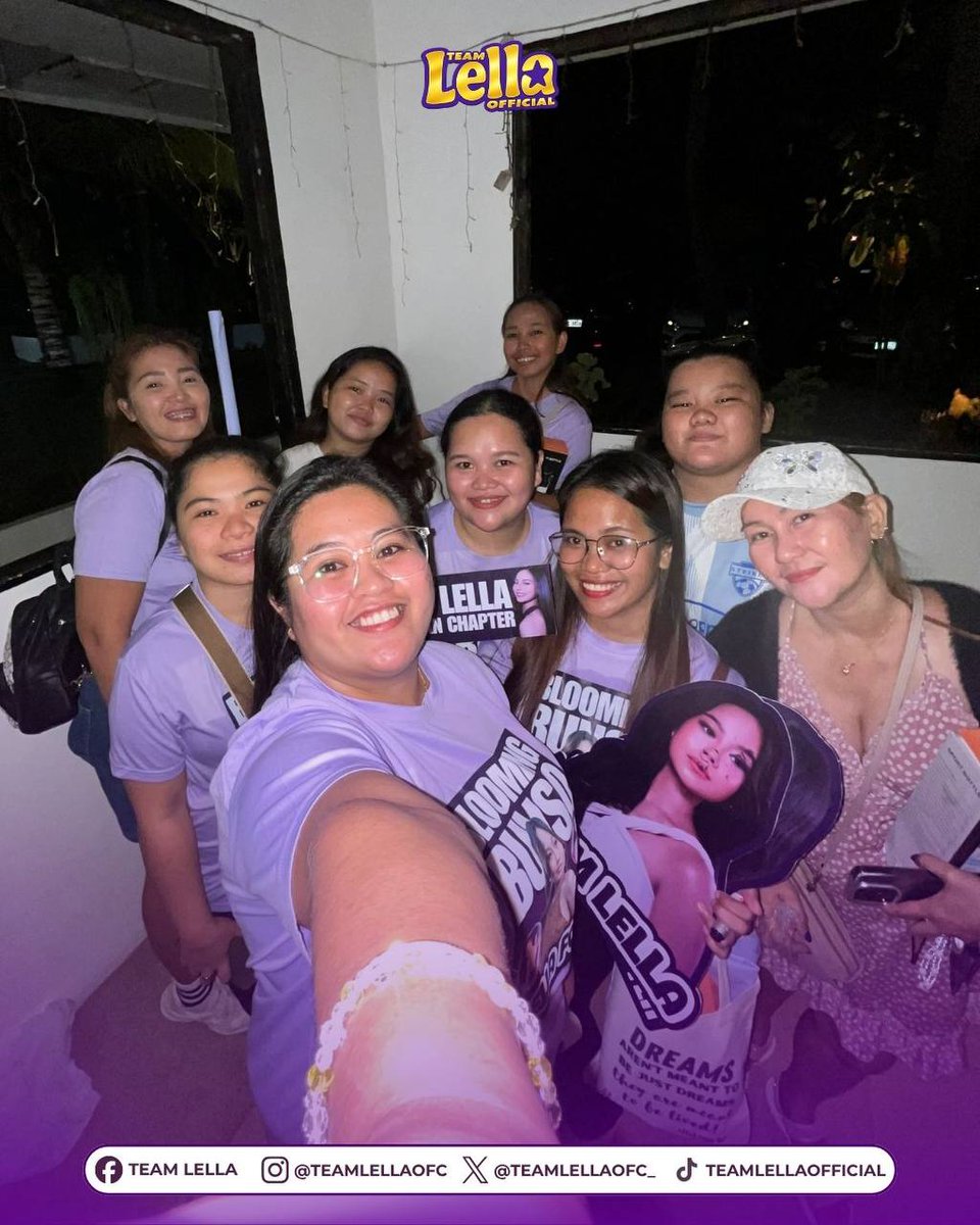 tlellatacloban's tweet photo. Core team of Team Lella Tac 💜 Thank you, Lella for the token of appreciation 💜✨️

@lellaford_ @teamlellaofc_ 💜 https://t.co/m59gv0K9wW