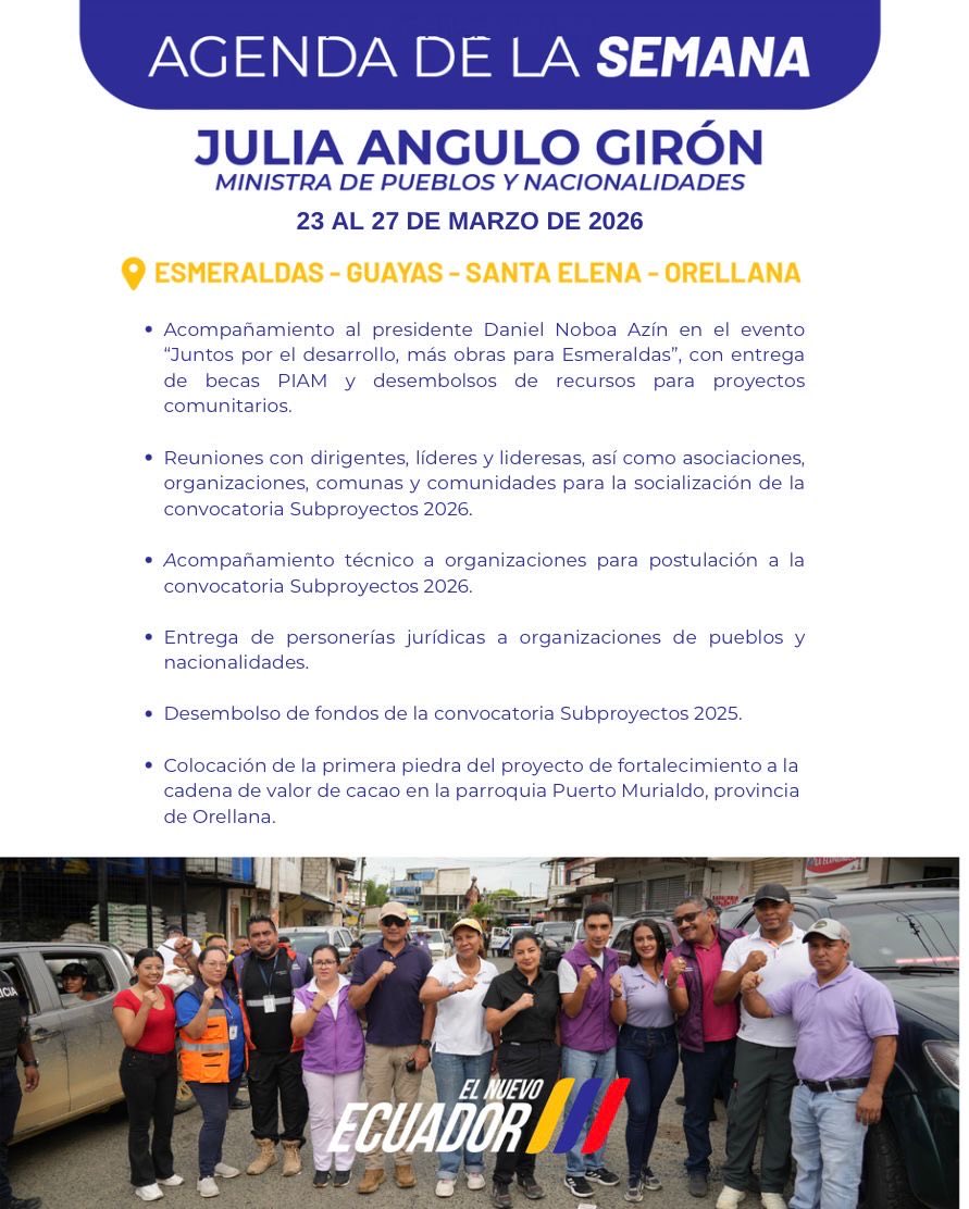 Secretaría de Pueblos y Nacionalidades tweet media