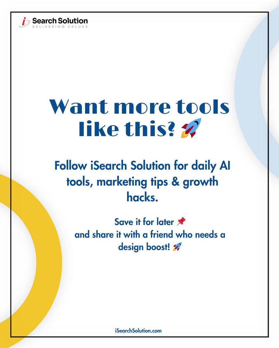 isearchsolution's tweet photo. #ContentCreation #DigitalMarketing #GrowthHacks #SocialMediaTips #Branding #isearchsolution #trending #aitool https://t.co/V9JDb4sE6I