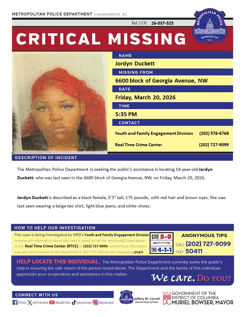 DC Police Department tweet media