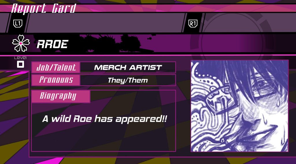 Spotlight on <a href="/rroechan/">RROE (肉) 💤</a>, part of the epic merch team for The Lies That Bind Us: A #SaiOuma Zine!