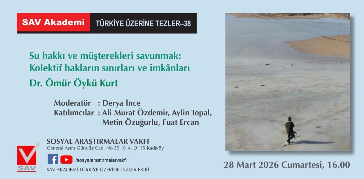 SAV-Sosyal Araştırmalar Vakfı tweet media