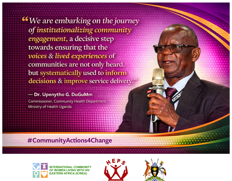ICWEastAfrica's tweet photo. “We are embarking on the journey of institutionalizing community engagement, a decisive step towards ensuring that the voices of communities are not only heard, but systematically used to inform decisions &amp; improve service delivery.” - Dr. Upenytho George
#CommunityActions4Change https://t.co/4kjzX1U0ua