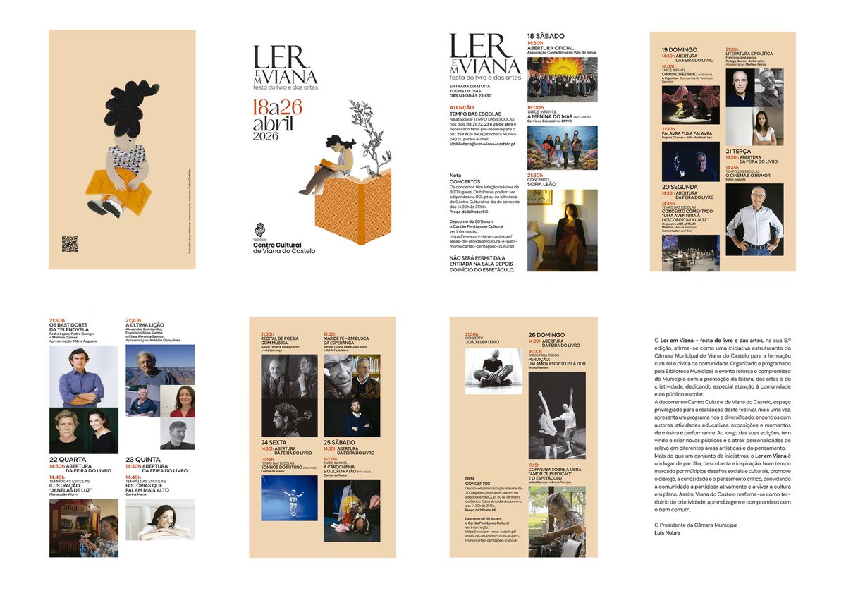 LER EM VIANA 2026 | PROGRAMA | 18 a 26 abril