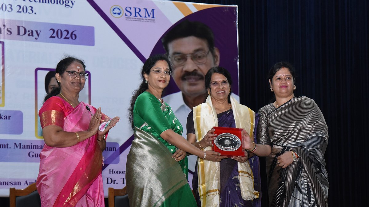 SRM_Univ's tweet image. SRMIST marked #InternationalWomensDay2026 by honouring the achievements of its staff, students, and women entrepreneurs from Unnat Bharat Abhiyan villages.

#SRMIST #WomensDay2026 #WeTheSRM #IWD2026