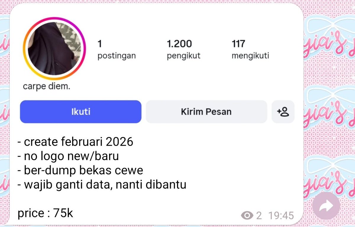 mayia ♪ jual akun ig @ tag after dm! tweet media
