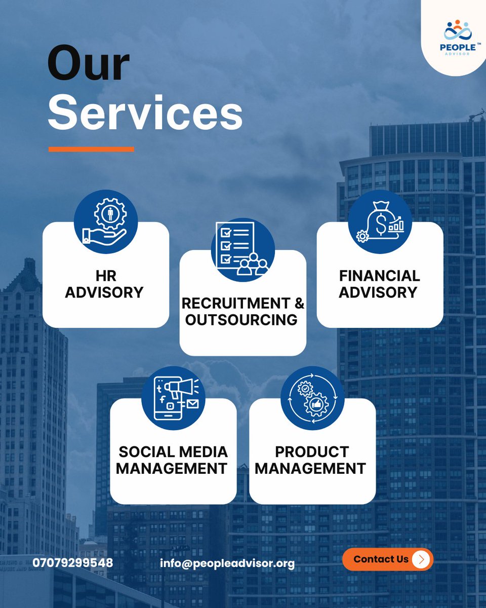 PeopleAdvisorNg's tweet photo. Most businesses are not failing because of a bad idea, they’re failing because there’s no structure.
Let's help you fix your HR, finances, online visibility &amp; product all in one place.
 
#NigerianBusiness #Entrepreneurs
 #StartupsNigeria  #FinancialAdvisory  #ProductDevelopment https://t.co/Lc6lbEm5VX