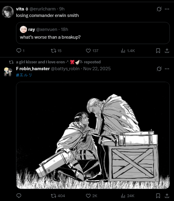 eren jaeger hysteria moments tweet media