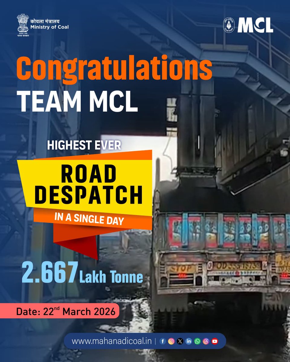 Mahanadi Coalfields Limited tweet media