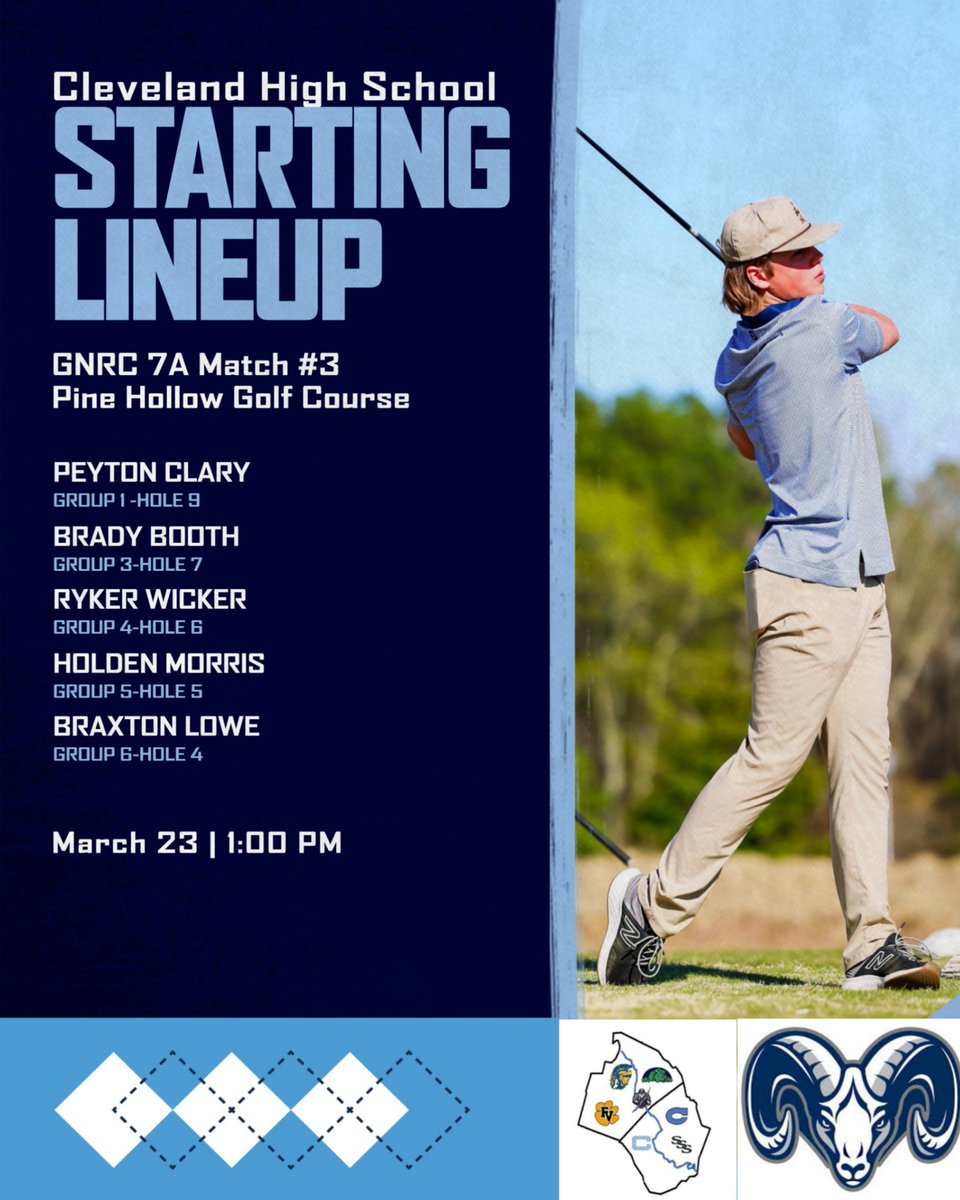 18 Holes at Pine Hollow today at 1:00! Let's keep it rolling fellas!
#RamFam #ChasingBirdies