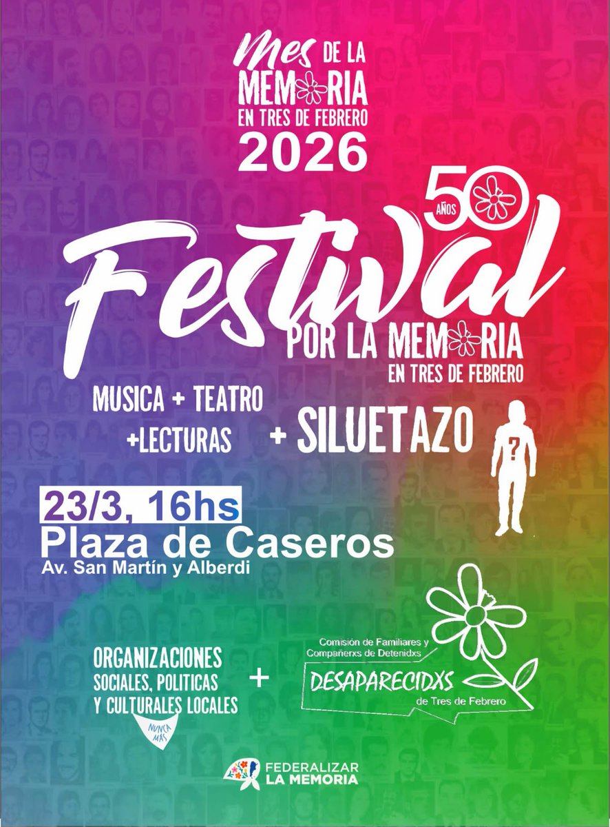 Memoria en Tres de Febrero tweet media