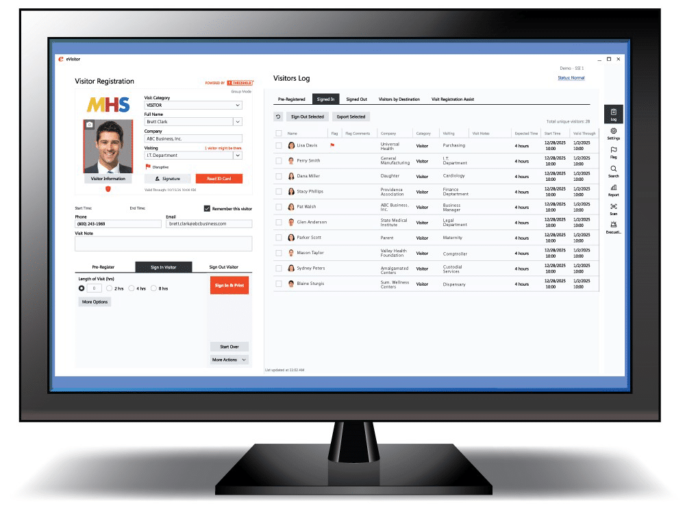 Why #VisitorManagement Matters More Than Ever — and What’s New with THRESHOLD eVisitor Software. When users open eVisitor, they will immediately notice a clean, modern look as well as improved navigation designed to make daily sign-in faster and easier. thresholdsecurity.com/why-visitor-ma…