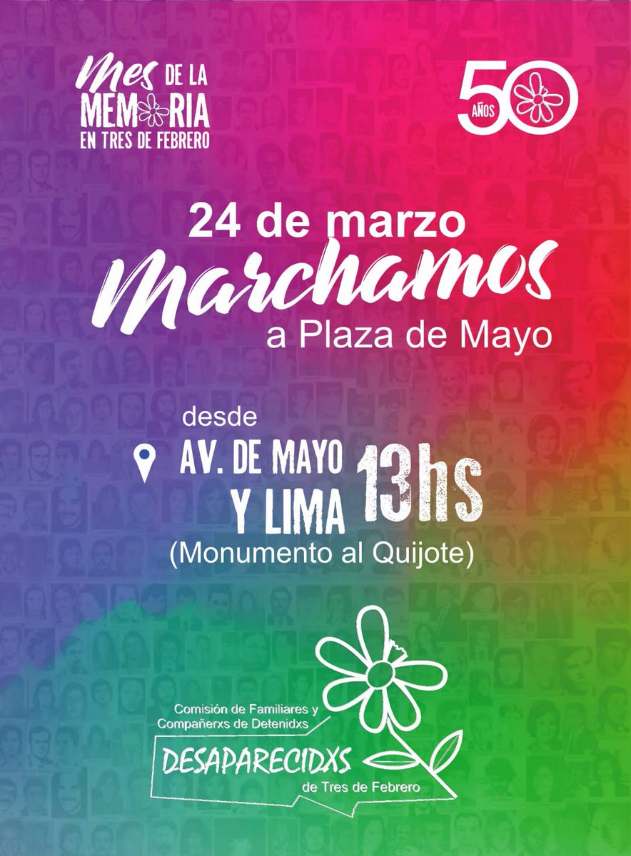 Memoria en Tres de Febrero tweet media