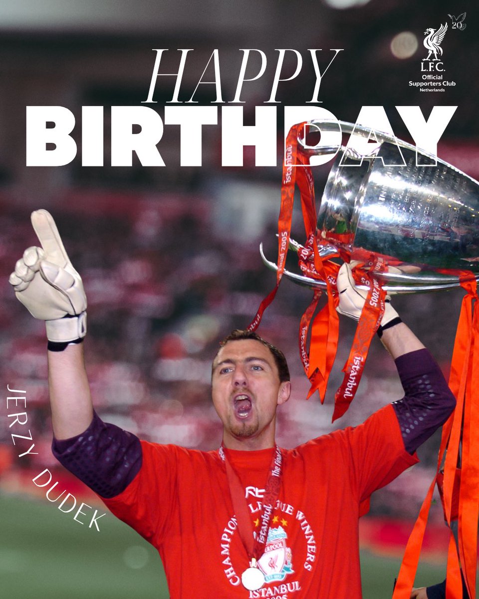 alsinLFC's tweet photo. π³π± Vandaag viert Jerzy Dudek zijn 53e verjaardag! Van harte gefeliciteerd π₯³
π¬π§ Jerzy Dudek is celebrating his 53rd birthday today! Congratulations π₯³
π· @liverpoolfc
#olsc #olscnetherlands #olscfamily #liverpoolfc #jerzydudek https://t.co/2ffZiKBdIP