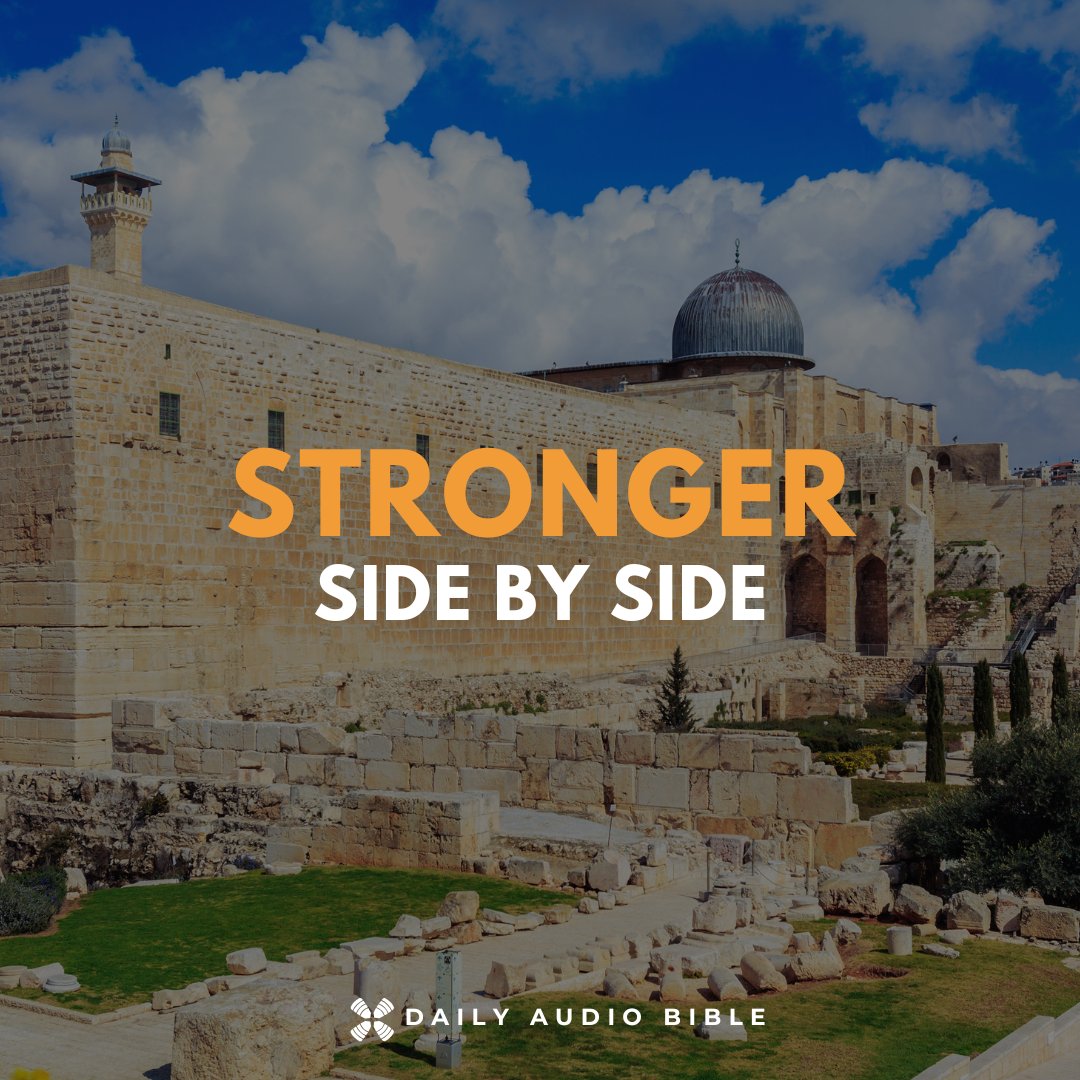 DailyAudioBible's tweet photo. There’s strength in walking together. As we listen, pray, and grow, God is weaving us into something stronger. Restoring what’s broken and building something lasting.

#DailyAudioBible #DABCommunity #DABFamily #DABFamily #BibleInAYear #ScriptureDaily #GodsWord #BibleReading https://t.co/U4fuOKDGEC