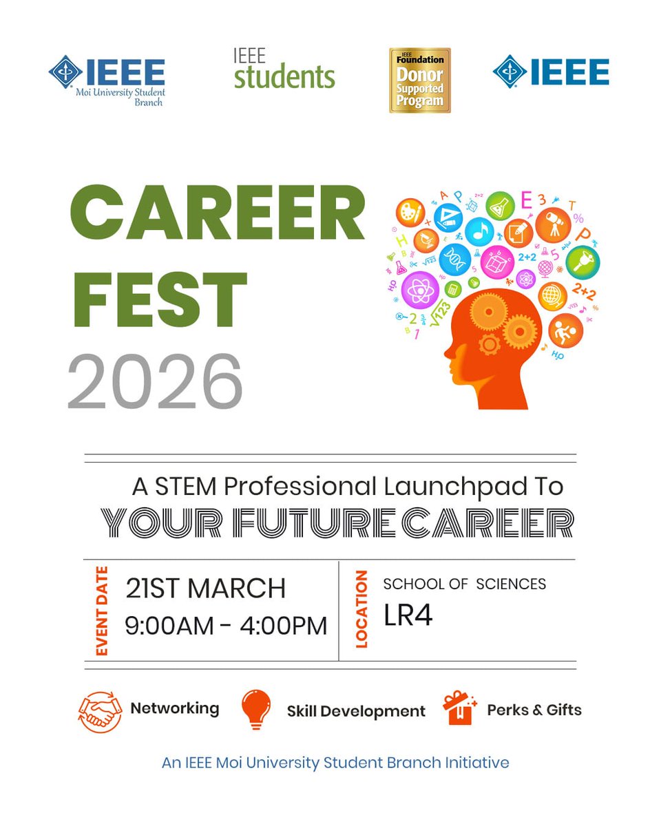 🚨CareerFest 2026 was a Resounding Success🚀
This weekend, the Branch hosted a transformative summit designed to equip students with a strategic blueprint for the modern workforce.
Grateful to speakers, organizers and attendees for making CareerFest possible.
<a href="/IEEEFoundation/">IEEE Foundation</a>