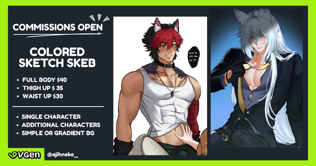 AJIHN :: 🔆VGEN commissions open tweet media