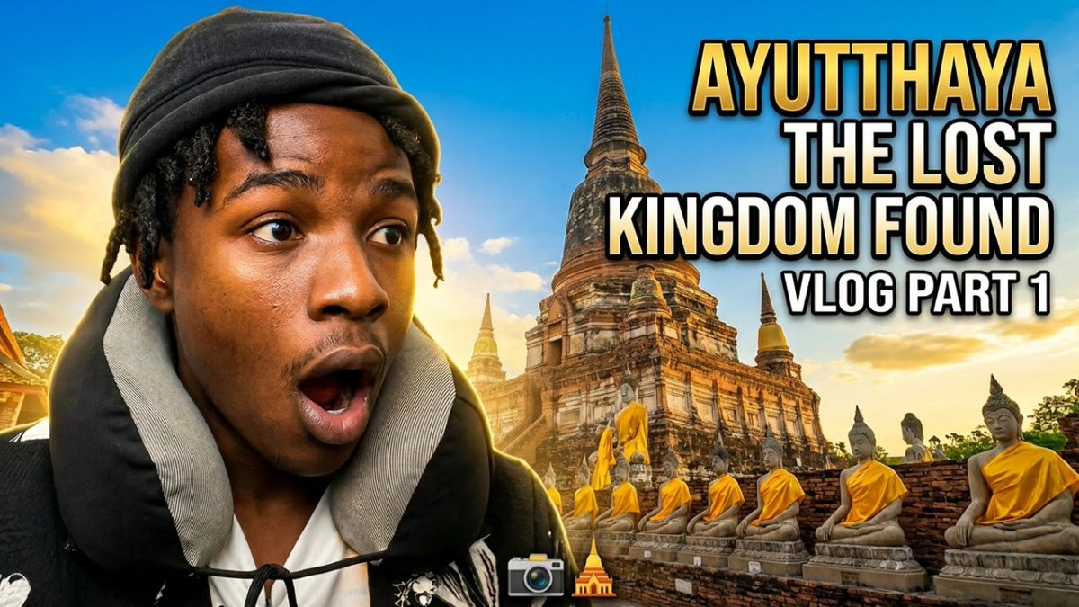 IceJordano's tweet photo. I visited AYUTTHAYA « Wat yai temple » as an African you won’t believe what I saw ! 

https://t.co/CBjJyRayFl https://t.co/b93Q549LOL