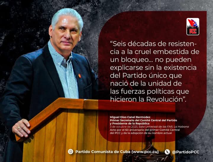Lo más revolucionario dentro de la Revolución es y debe ser siempre el Partido.

Miguel Díaz-Canel Bermúdez 

#CubaVencerá #MatancerosEnVictoria a1