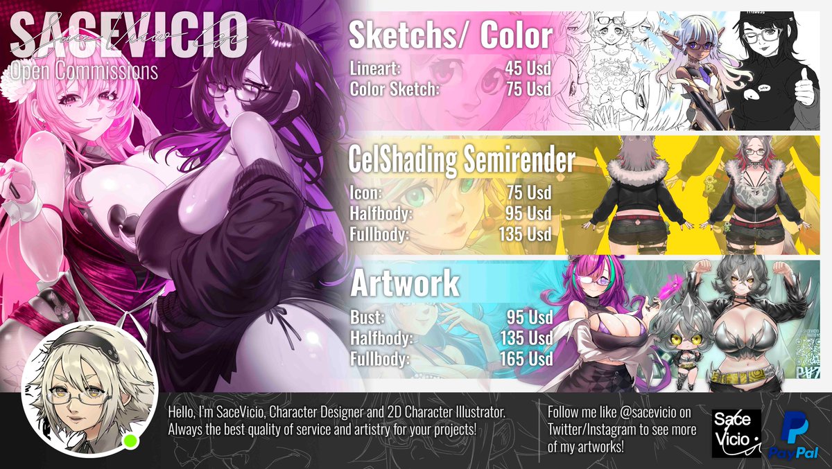 SaceVicio / Commissions on DM tweet media