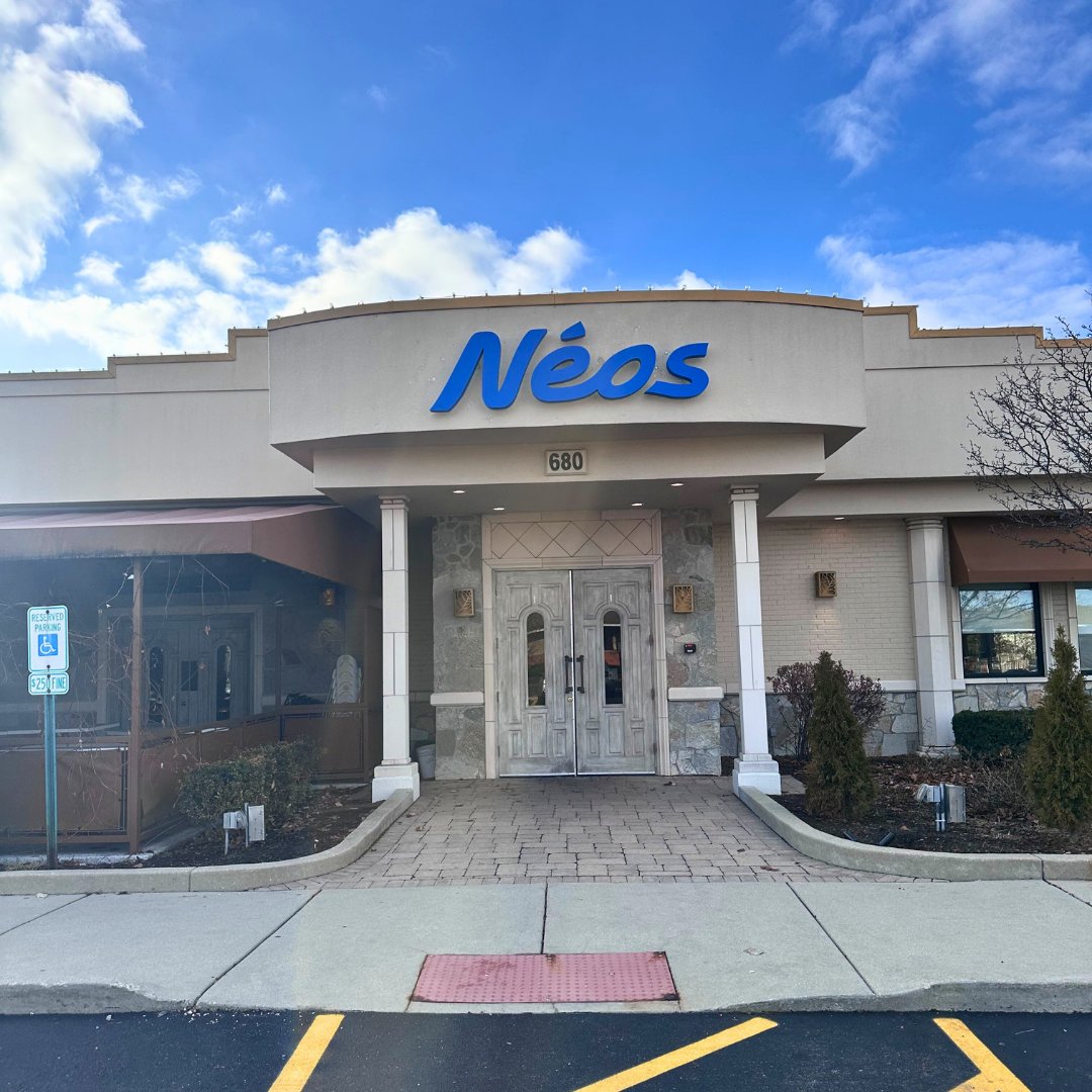 OlympikSignsInc's tweet image. Elevate your business presence with a custom monument sign from Olympik Signs! We recently installed sleek lettersets for Schaumburg's chic new restaurant, Neos. Let us help make a lasting impression for your establishment too. #monumentsign #neosrestaurant