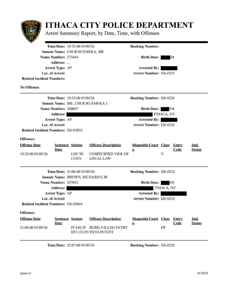 Ithaca Police tweet media