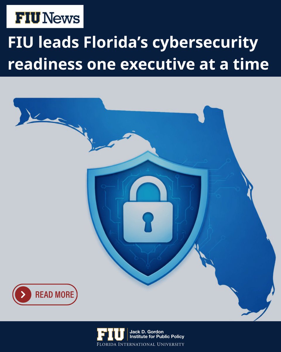 GordonInstitute's tweet image. 🛡️#Florida is taking a proactive approach to cyberattacks  &amp;amp; @FIU @gordoninstitute is at the forefront.🐾

🔎Read the #FIUNews article HERE: ow.ly/Foc950YwSl7

🛡️ Cybersecurity is no longer just #technical - it’s #leadership.