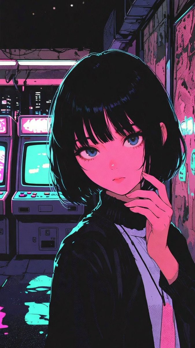 NeonMuse | 80s CityPop AI Art tweet media