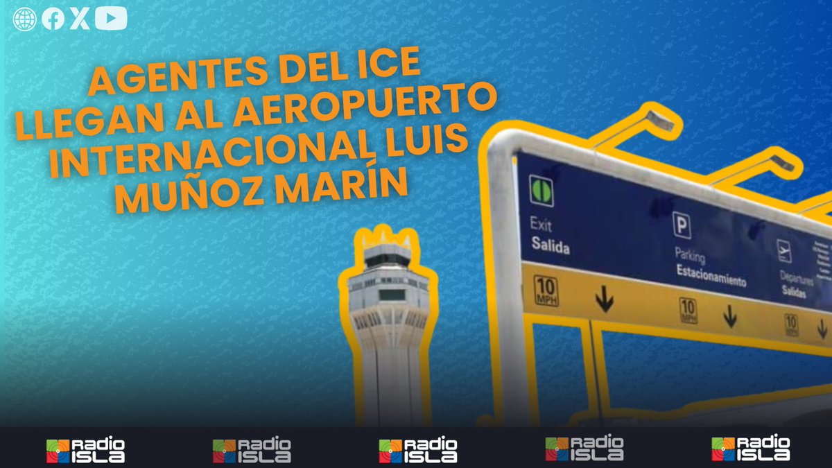 radioislatv's tweet photo. 🛫 #PegaosEnLaMañana con @millymendezpr | Agentes del ICE llegan al Aeropuerto Internacional Luis Muñoz Marín
https://t.co/XsYoXoqNTZ
#DonaldTrump #aeropuerto #agentesfederales #atrasos #ICE #inmigración #monitoreo #Seguridad #TSA #viajes #vigilancia #vuelos https://t.co/zJP0mIFj3Z