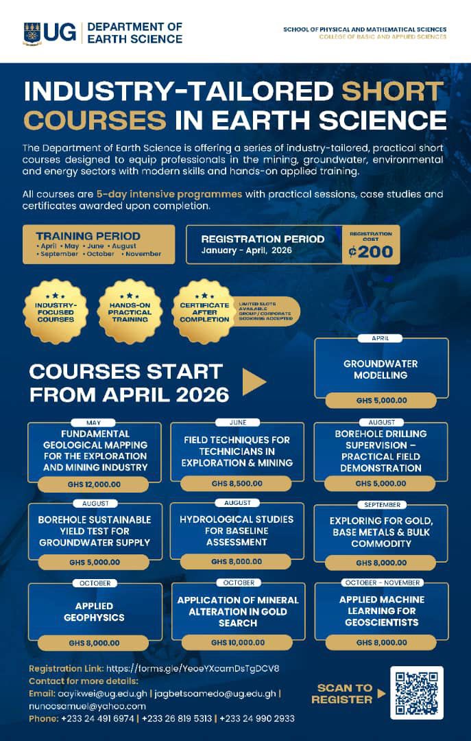 Department of Earth Science, University of Ghana tweet media