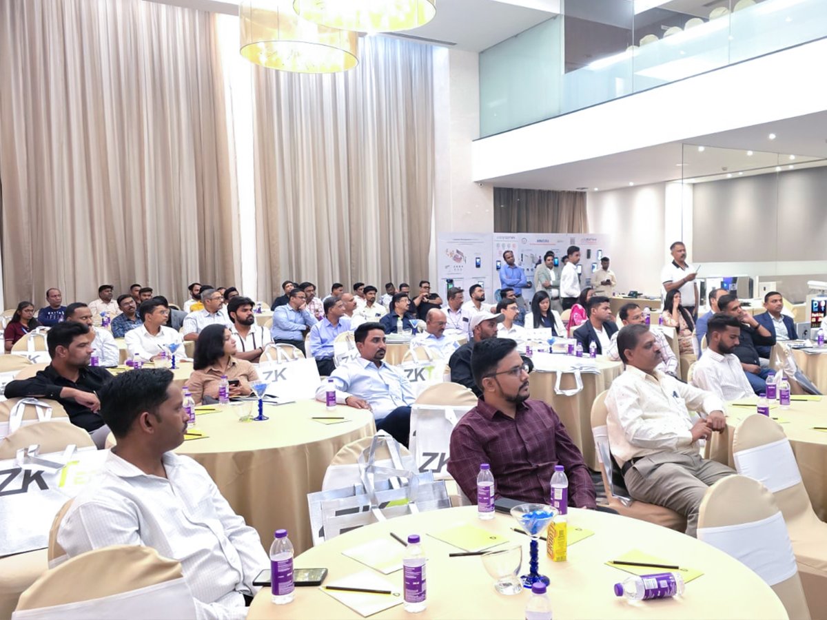 zk_india's tweet photo. About Us @ https://t.co/7J4iWmy5qp
#ZKTeco #RoadshowConference #Pune #Success #ThankYou #5thEdition #ZKTecoEvents #Newproducts #Roadshow2026 #Biometrics #AccessControl #FaceDetection #TimeAttendance #FingerprintAttendance #TouchlessBiometricSystem #letsconnect https://t.co/2BEMzQbGWA