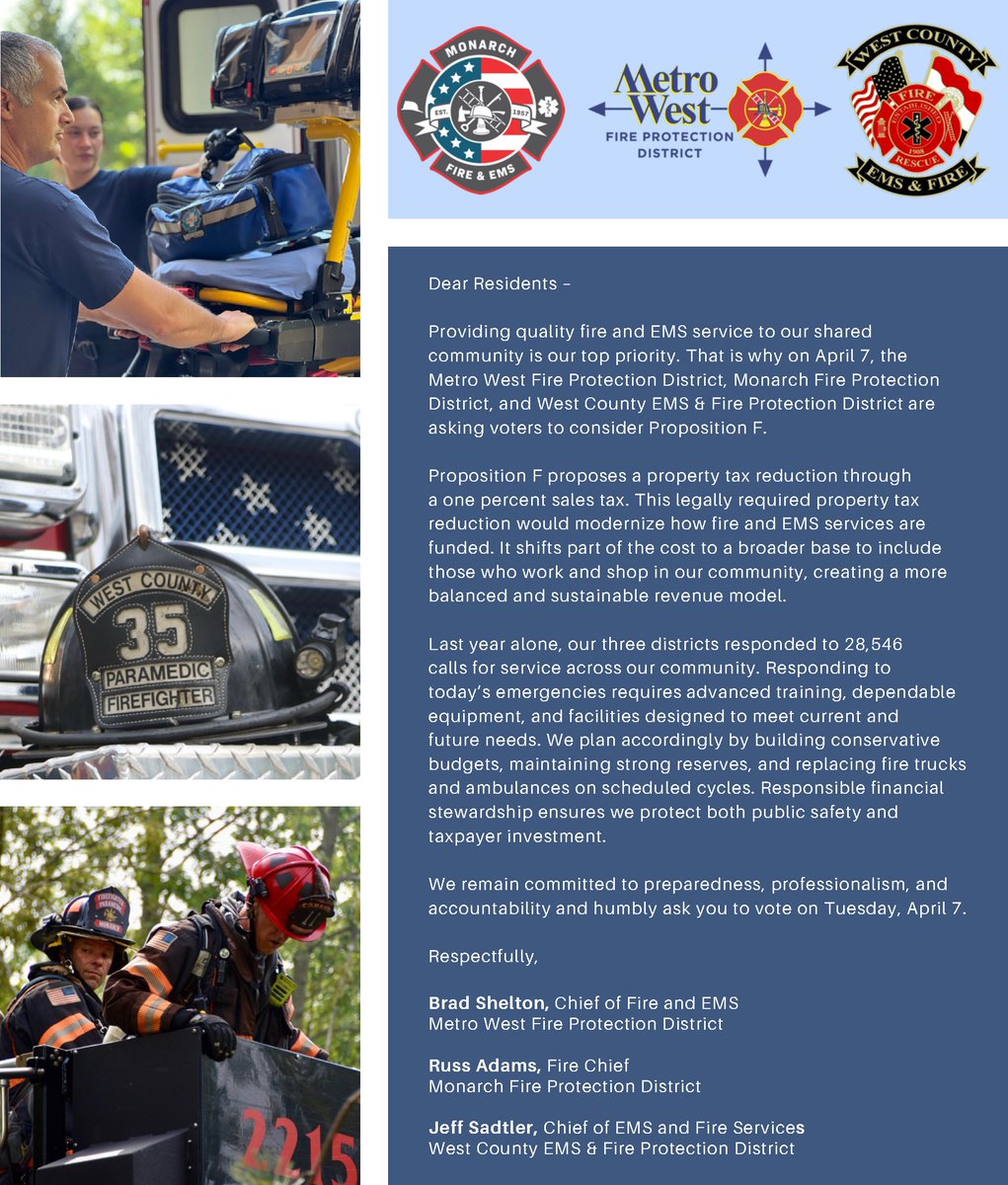 WestCountyChief's tweet photo. Please remember to vote April 7th! https://t.co/1PsL4y1Qs9