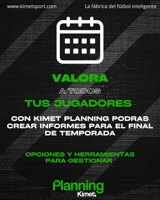 kimetsport's tweet image. 🗒️Controla y analiza el rendimiento de todos tus jugadores en un solo lugar 

📊Con Kimet Planning podrás ver su evolución, comparar datos y tomar mejores decisiones.

🫂Pruébalo ahora.

#kimetsport #metodologia #planning #informes