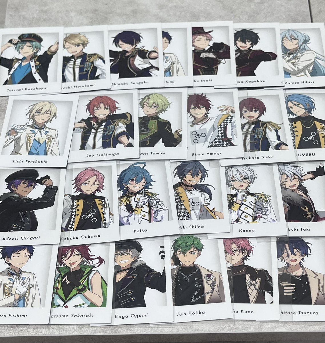 ponponR_____'s tweet photo. ［交換］あんスタ 10周年 展示会 特典

譲♡巽 嵐 忍 弓弦2 宗 みか 渉英智 レオ 日和 燐音 司 HiMERU アドニス こはく ライカ ニキ カンナ 維吹 夏目 晃牙 ジュイス 舞珠 チトセ

求♡ジュン

郵送での交換希望です。お声掛け中のものあり
検索からでもお気軽にお声掛けください。 https://t.co/J0bGHFrB5p