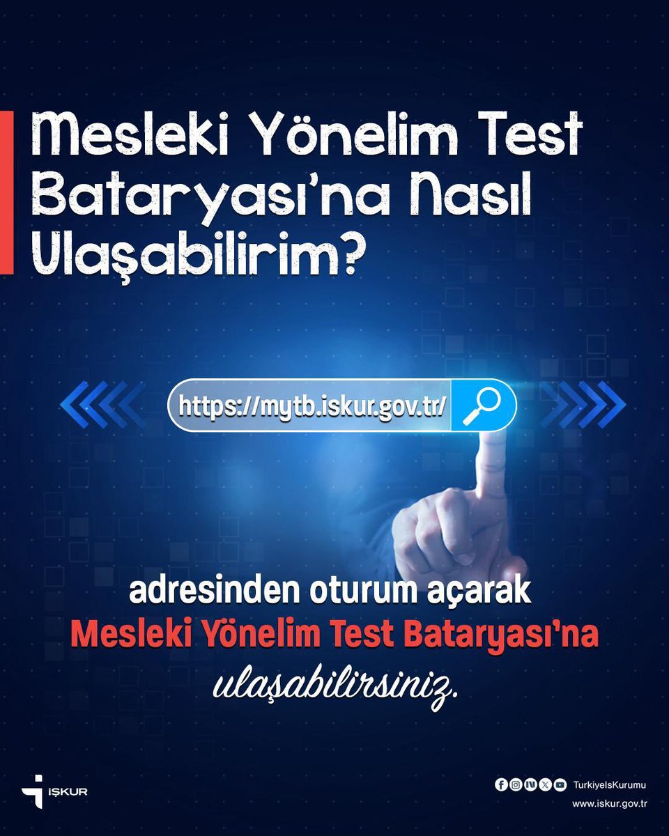 💻Mesleki Yönelim Test Bataryasına Nasıl Ulaşabilirim❓

#MYTB
#KariyerPlanlama
#MeslekDanışmanlığı