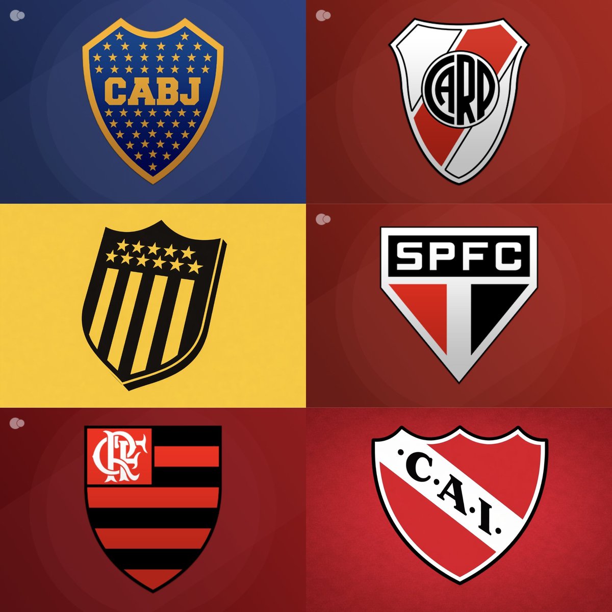 LodeonCAP's tweet photo. El big six de América sin ningún tipo de dudas :

1- Boca / 6 Lib - 3 Intercont .
2- Peñarol / 5 Lib - 3 Intercont .
3- Independiente / 7 Lib - 2 Intercont.
4- San Pablo / 3 Lib - 3 Intercont .
5- River / 4 Lib - 1 Intercont .
6- Flamengo / 4 Lib - 1 Intercont . https://t.co/QLZvL2GBog