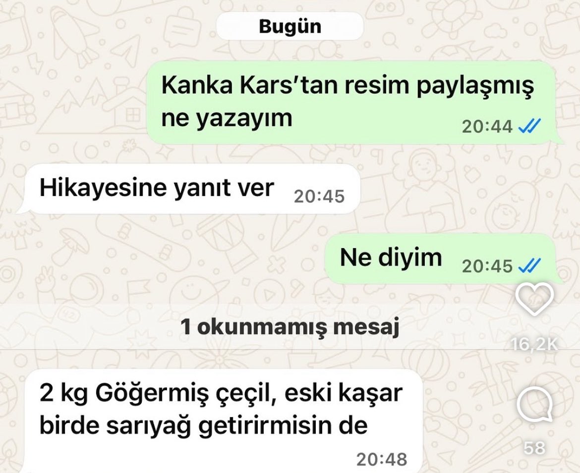 recep ve yahyanın sıradan bir mesajlaşması, hangisi Yahya karar vermek zor değil förlgöföcö