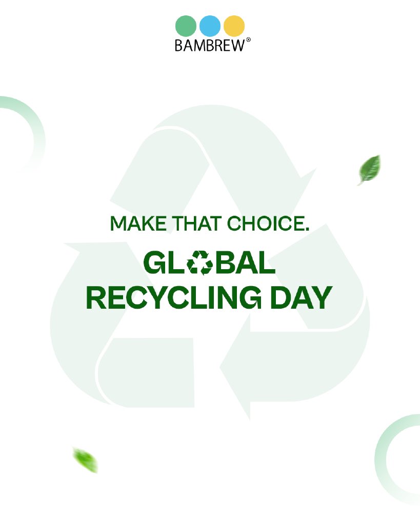Bambrew_2019's tweet photo. On Global Recycling Day, the focus is on materials moving thoughtfully through cycles—designed with intent, used with purpose, and reintroduced with care.

At Bambrew, this drives our approach to responsible design and mindful resource use. https://t.co/tm1GNQpfrS