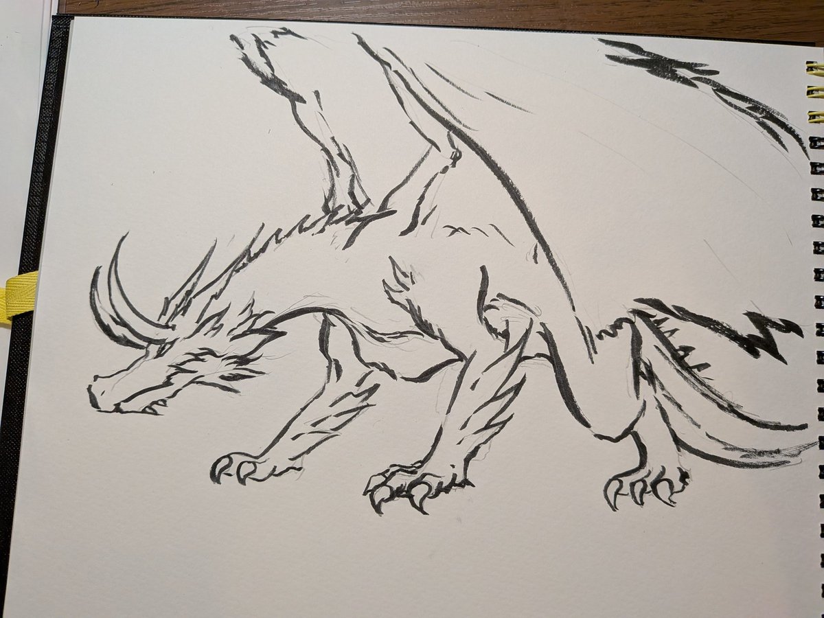 K_Shadowk's tweet photo. ロキがドラゴンだと言われているけど、
変身したらこんな感じになんのかな？
カイドウと違って西洋のドラゴンみたいな感じを予想する。
※ジャンプの内容は知らないので勝手な想像です。 https://t.co/5mvvlz4XG7