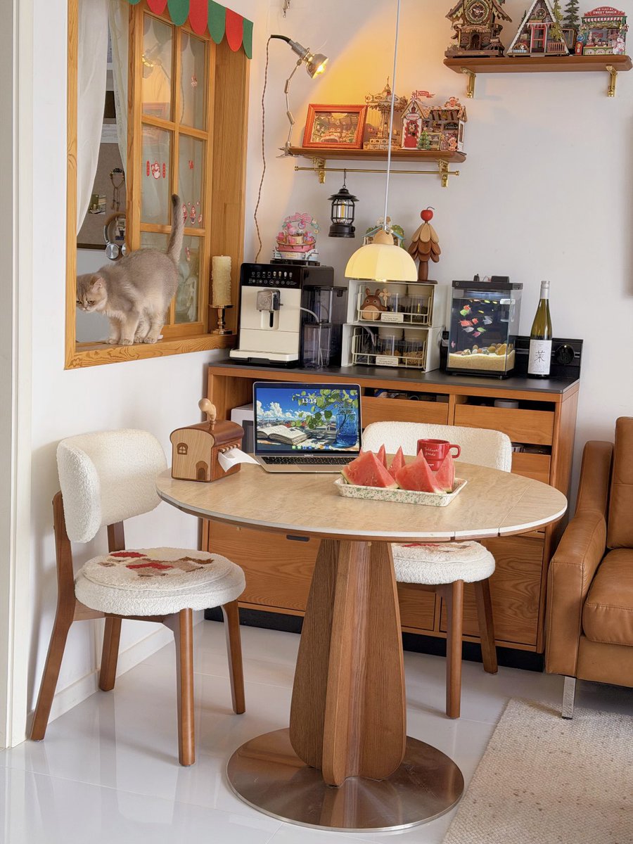 homeyzash's tweet photo. Every cozy corner needs a cat https://t.co/cWaC4jxy45