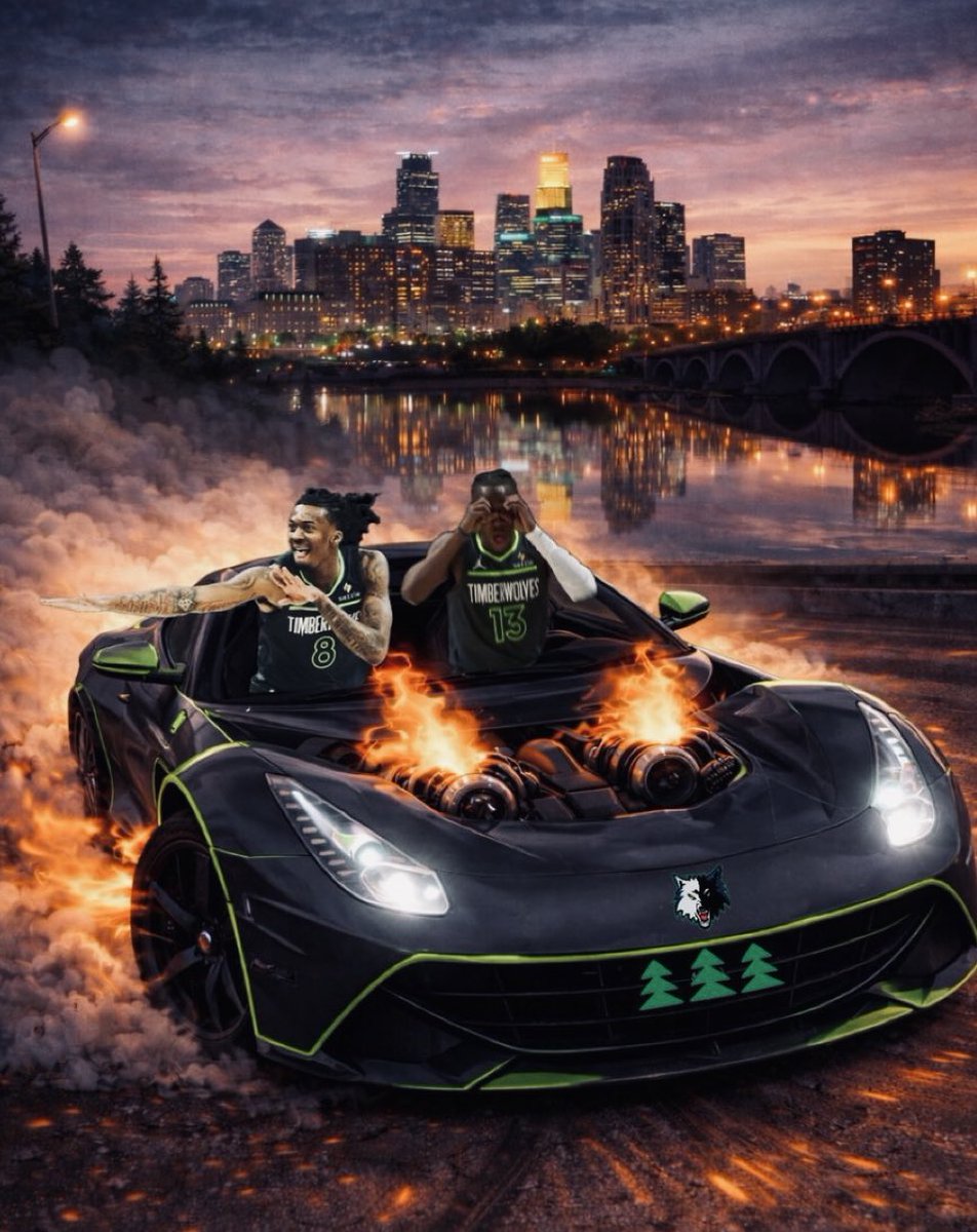 WolvesBackNBA's tweet photo. TWIN TURBOS TAKING OVER 🔥💨 https://t.co/UUe7uqnTy8