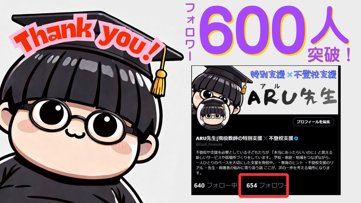 ARU先生|現役教師の特別支援✖️不登校支援 tweet media
