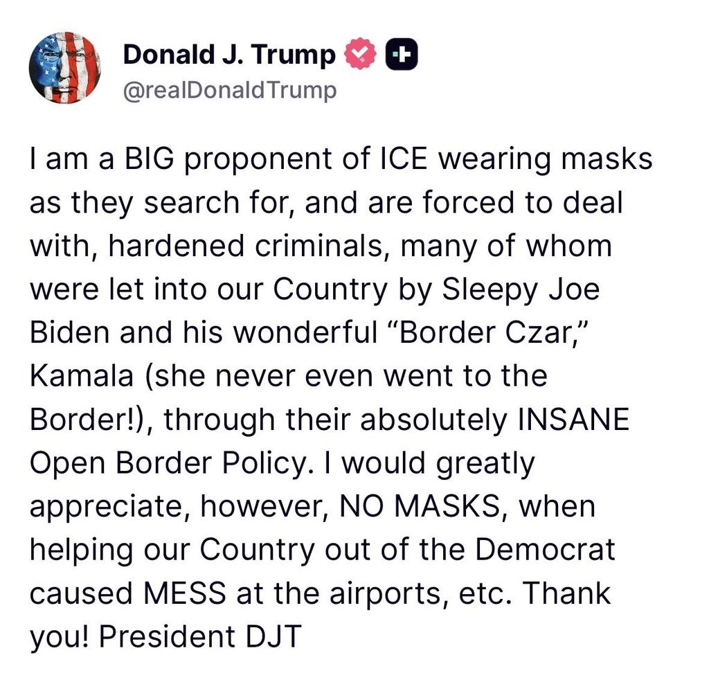 Summary: NO MORE MASKS.