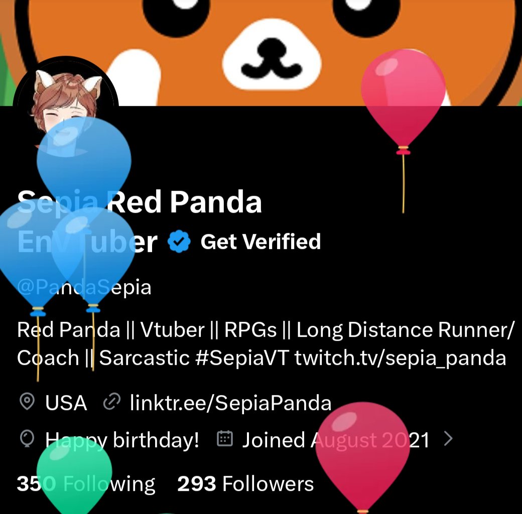 Sepia Red Panda EnVTuber tweet media