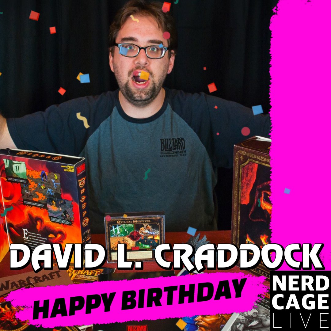 nerd_cage's tweet image. Happy Birthday to our friend and Video Game Author/Journalist @davidlcraddock  ! 

#LongLiveMortalKombat 

#FirstPersonShooter 

#CelebrityBirthdays 

#Doom 

#NerdCageLIVE