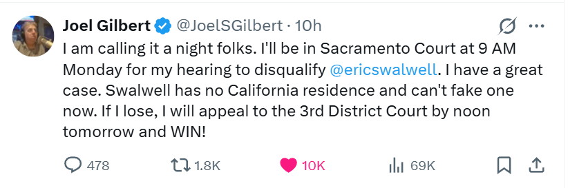 hepzebah's tweet photo. @Milajoy .@JoelSGilbert will be in court in a few hours about this. https://t.co/FBFK4qK5iq