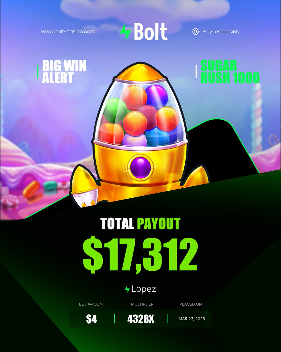 💥 Another massive hit just landed!

One of our players just went crazy on Sugar Rush 🍬🔥
Big wins, sweet multipliers… this slot never disappoints.
Think you’re next? 👀