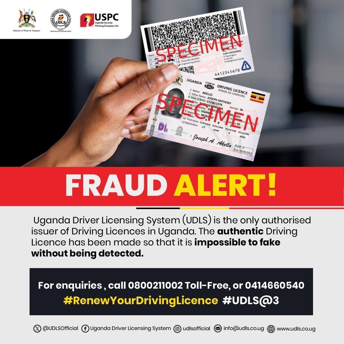 Uganda Driver Licensing System tweet media